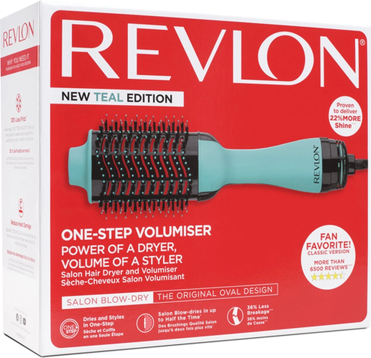 Revlon RVDR5222MUKE - Volume Borstel En Föhnborstel In 1 (2 In 1) - Ceramische Coating - 3 Verwarmingsfuncties - Afbeelding 8