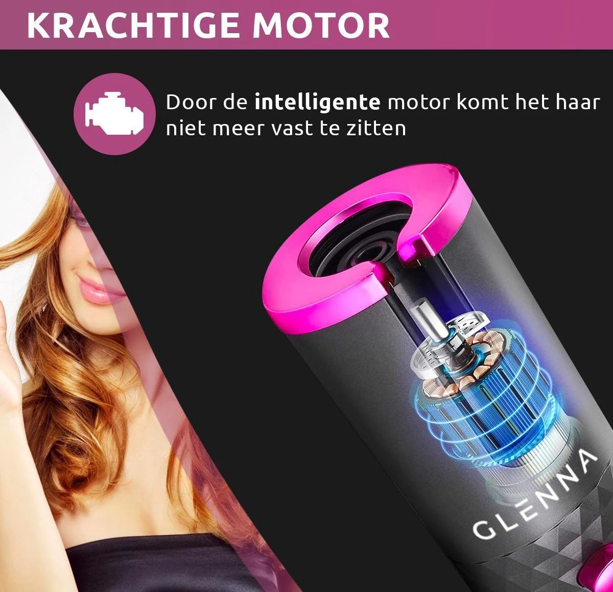 GLENNA® Automatische Krultang - Draadloos - Afbeelding 4