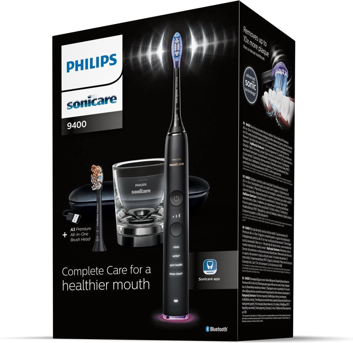 Philips Sonicare DiamondClean Smart Series 9000 HX9917/89 - Elektrische Tandenborstel - Zwart - Afbeelding 4