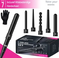 VAIVE Krultang Met 6 Opzetstukken - Haarkruller - Krultangen - Curling Iron - 32mm - 19 Mm - 25mm -BaByliss Verkoopwinkel 1200x1173 13