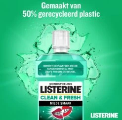 LISTERINE Clean & Fresh, Mondwater Met Essentiële Oliën En Fluoride, Zonder Alcohol, Bereikt De Plaatsen Die De Tandenborstel Mist – Zelfs Tussen De Beugel, 3 X 500 Ml 21 LISTERINE Clean & Fresh, Mondwater Met Essentiële Oliën En Fluoride, Zonder Alcohol, Bereikt De Plaatsen Die De Tandenborstel Mist – Zelfs Tussen De Beugel, 3 X 500 Ml -BaByliss Verkoopwinkel 1200x1180 4