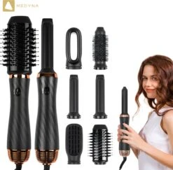 MEDYNA Krultang - 6 In 1 Multi Styler - Fohn - Fohnborstel - Haardroger - Krulborstel - Stijlborstel - Airwrap