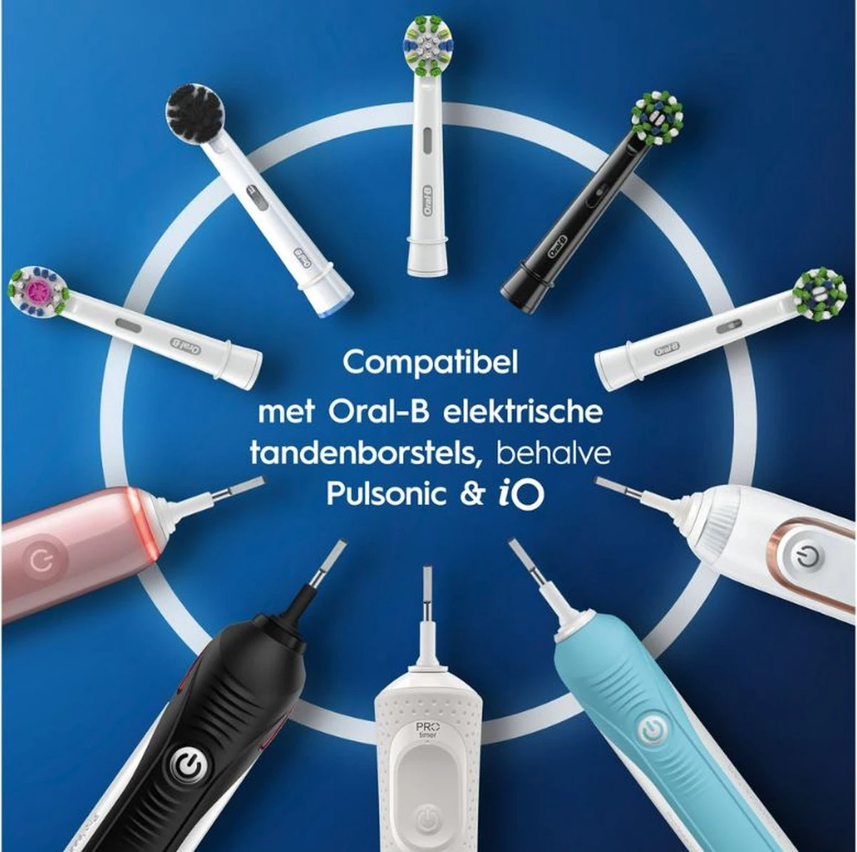 Oral B Oral-B Pure Clean Opzetborstel - 8 Stuks - Afbeelding 2