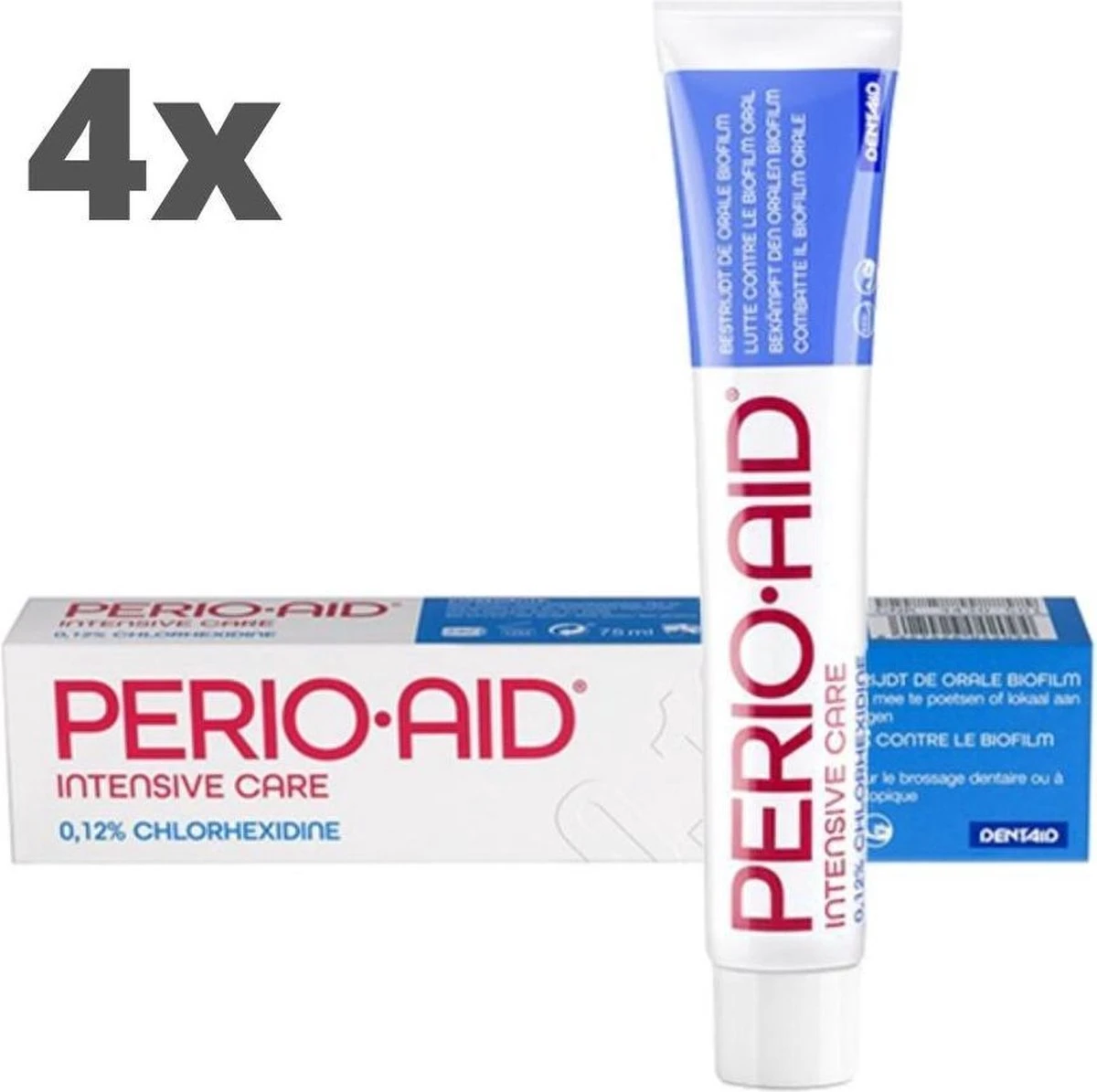 4x Perio-Aid Intensive Care Gel Tandpasta - Voordeelverpakking - Afbeelding 2