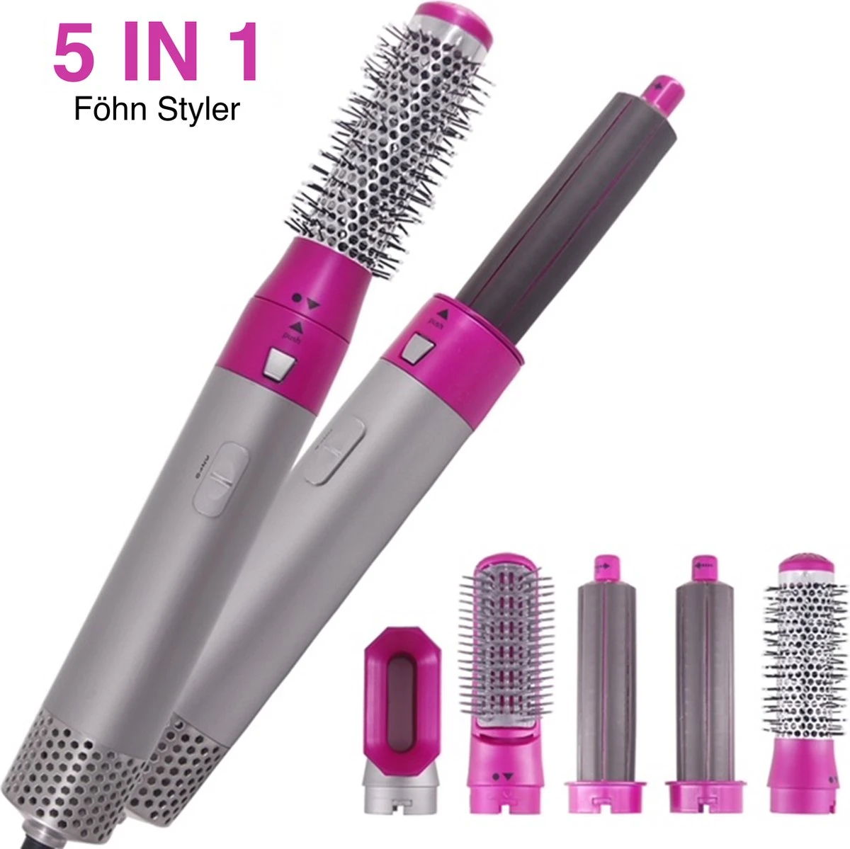 Merkloos Airwrap 5 In 1 Multistyler - Föhnborstel - Krultang - Hairstyler - Borstel - Haardroger -Föhn - Afbeelding 8