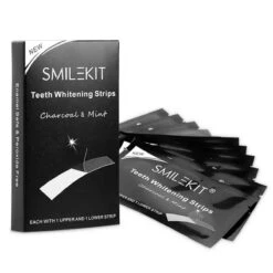 Teeth Whitening Strips - Tanden Bleken - Tandenbleekset - Tandenbleek Strips - 100% Natuurlijk/Vegan - 28x Tandenbleek Strips - (0%) Peroxide - Activated Houtskool & Kokosolie - Beauty - Frisse Adem