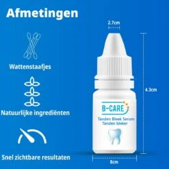 B-care Tanden Bleker – Wittere Tanden – Teeth Whitening Strips – Professioneel Resultaat - Tandsteen Verwijderaar - Zonder Peroxide - Tandenbleekset - Tanden Bleken -BaByliss Verkoopwinkel 1200x1200 1059