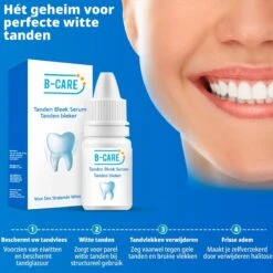 B-care Tanden Bleker – Wittere Tanden – Teeth Whitening Strips – Professioneel Resultaat - Tandsteen Verwijderaar - Zonder Peroxide - Tandenbleekset - Tanden Bleken -BaByliss Verkoopwinkel 1200x1200 1061