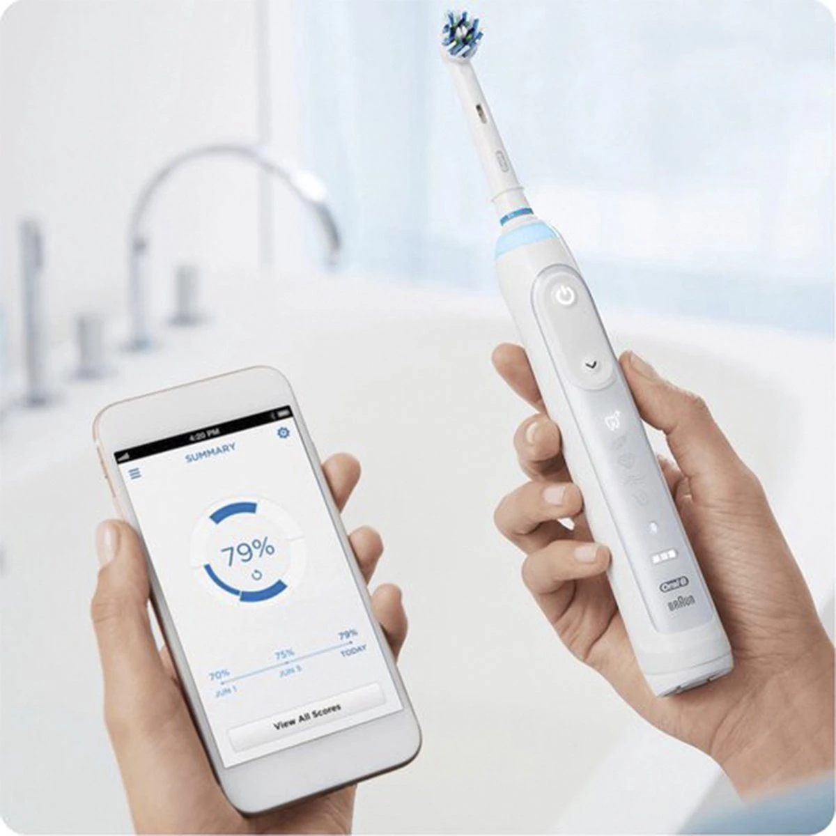 Oral B Oral-B Genius 10200W - Elektrische Tandenborstel - Wit - Afbeelding 2