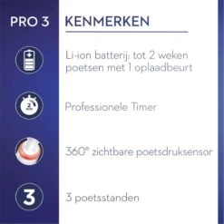 Oral B Oral-B Pro 3 - 3000 - Elektrische Tandenborstel - Ontworpen Door Braun - Blauw 27 Oral B Oral-B Pro 3 - 3000 - Elektrische Tandenborstel - Ontworpen Door Braun - Blauw -BaByliss Verkoopwinkel 1200x1200 1229