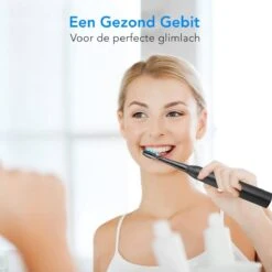 LifeGoods Elektrische Tandenborstel - Oplaadbaar - Veilig Voor Douche - 4 Opzetborstels - Zwart -BaByliss Verkoopwinkel 1200x1200 1370