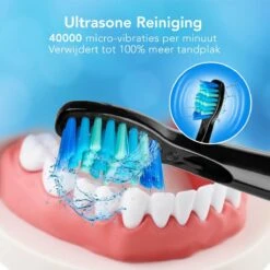 LifeGoods Elektrische Tandenborstel - Oplaadbaar - Veilig Voor Douche - 4 Opzetborstels - Zwart -BaByliss Verkoopwinkel 1200x1200 1372