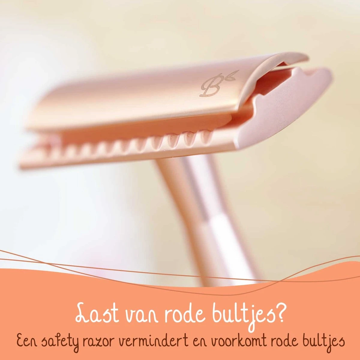 Bamboozy Safety Razor RVS + 20 Scheermesjes Rose Gold Goud Voor Vrouwen Dames Zero Waste Duurzaam Scheermesje Veiligheidsscheermes - Afbeelding 4