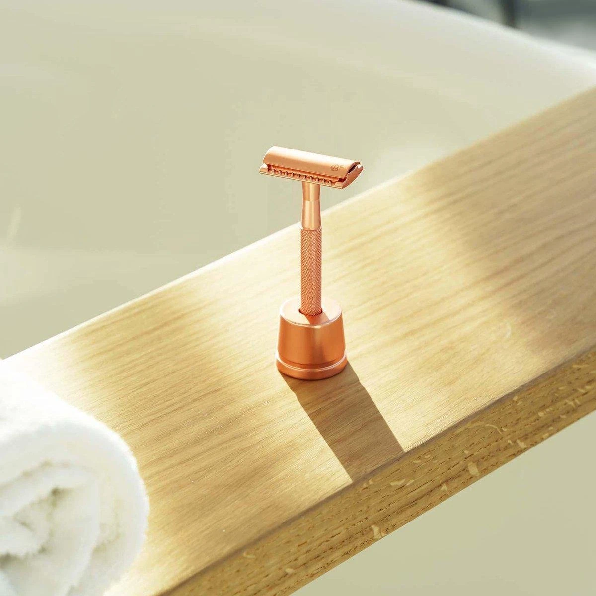 Bamboozy Safety Razor RVS + 20 Scheermesjes Rose Gold Goud Voor Vrouwen Dames Zero Waste Duurzaam Scheermesje Veiligheidsscheermes - Afbeelding 7