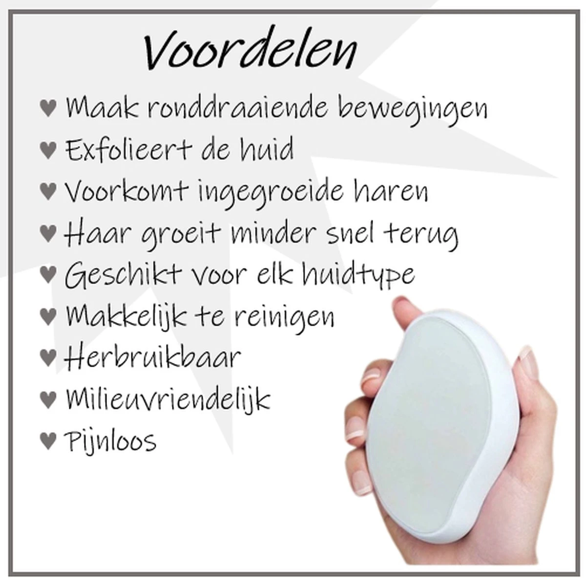 EPC® Crystal Hair Removal - Pijnloos Ontharen - Kristal Haarverwijderaar - Ontharing Kristalpad - Glas - Scrubi - Bleame - Eraser Remover - Armen Benen Bikinilijn - Wit 5 EPC® Crystal Hair Removal - Pijnloos Ontharen - Kristal Haarverwijderaar - Ontharing Kristalpad - Glas - Scrubi - Bleame - Eraser Remover - Armen Benen Bikinilijn - Wit - Afbeelding 3