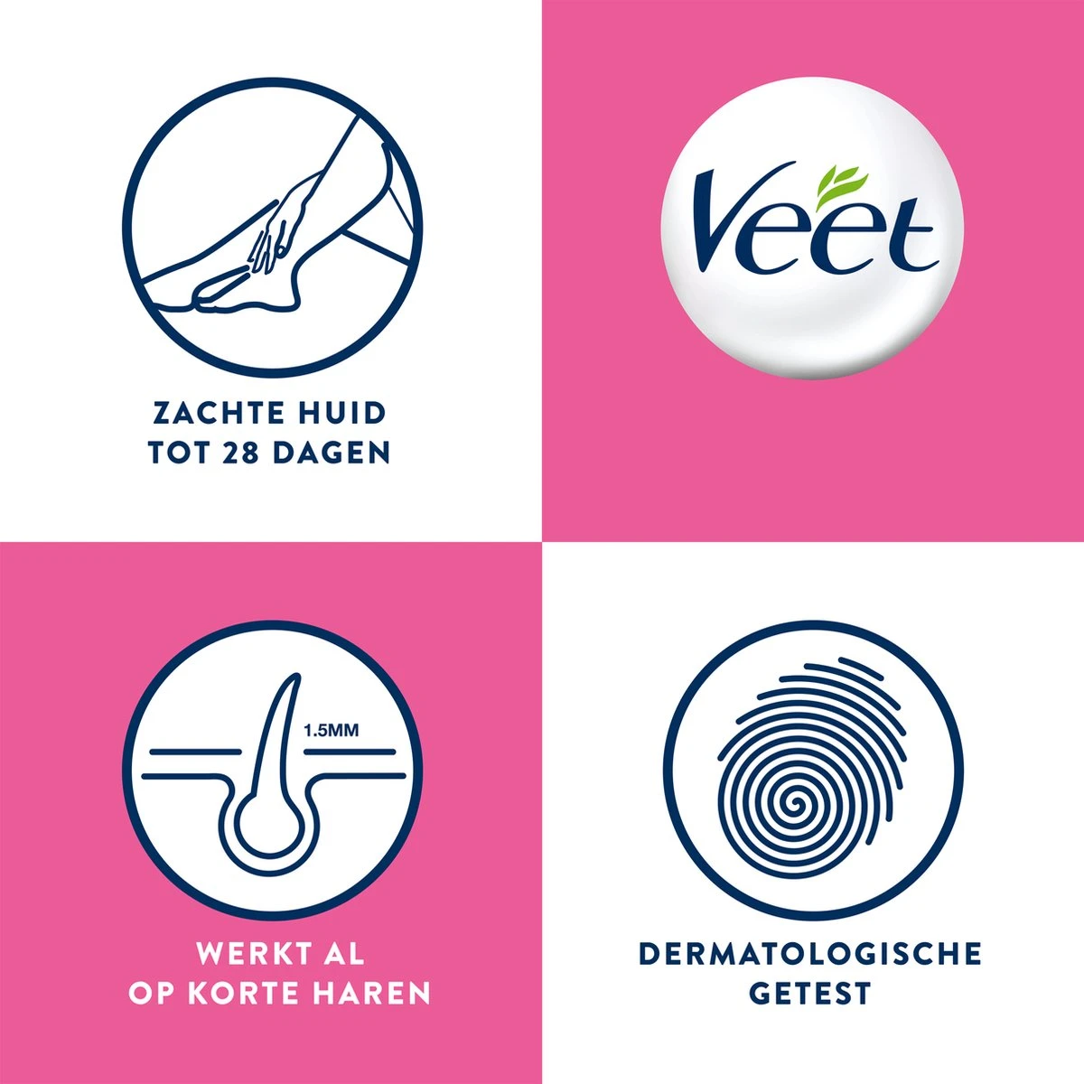 Veet - Ontharingsstrips - Benen & Lichaam - Gevoelige Huid - Easy-Gelwax - 20 Stuks - Afbeelding 9
