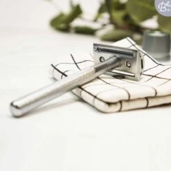 Bamboozy Safety Razor RVS + 20 Scheermesjes Zilver Chrome Unisex Vrouwen Mannen Double Edge Zero Waste Duurzaam Scheren -BaByliss Verkoopwinkel 1200x1200 2339