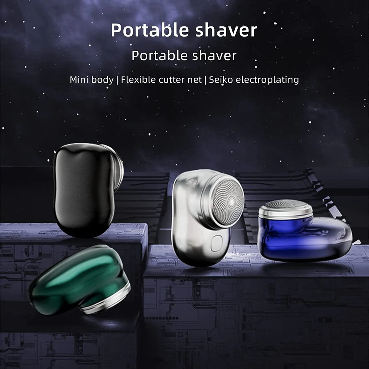 Igoods Elektrische Scheerapparaat Mini - Tondeuse Mannen - Shaver - Zilver - Afbeelding 5