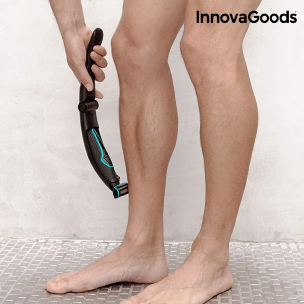 Innovagoods LICHAAMSTRIMMER VOOR MANNEN MET VERLENGBARE HANDGREEP - Body Trimmer Heren - Baardtrimmer - Back Shaver - Trimmer Mannen - Rug Scheren - Afbeelding 3