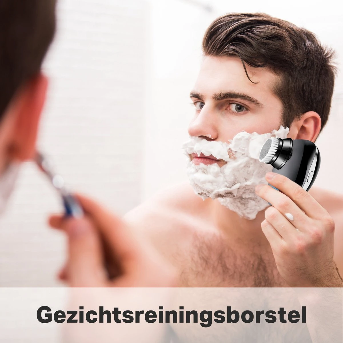 Vivid Green 5-in-1 Scheerapparaat Mannen - Trimmer - Nat En Droog Scheren - Incl. 5 Opzetstukken - Draadloos - Afbeelding 5