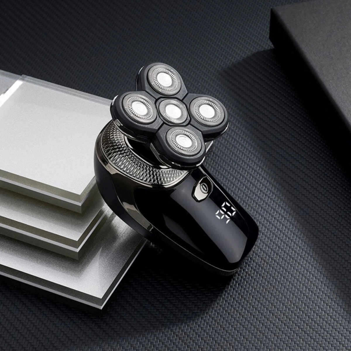 Beeperfect® 5-in-1 Scheerapparaat Mannen - Trimmer - Draadloos Nat En Droog Scheren - 5 Opzetstukken - Afbeelding 2