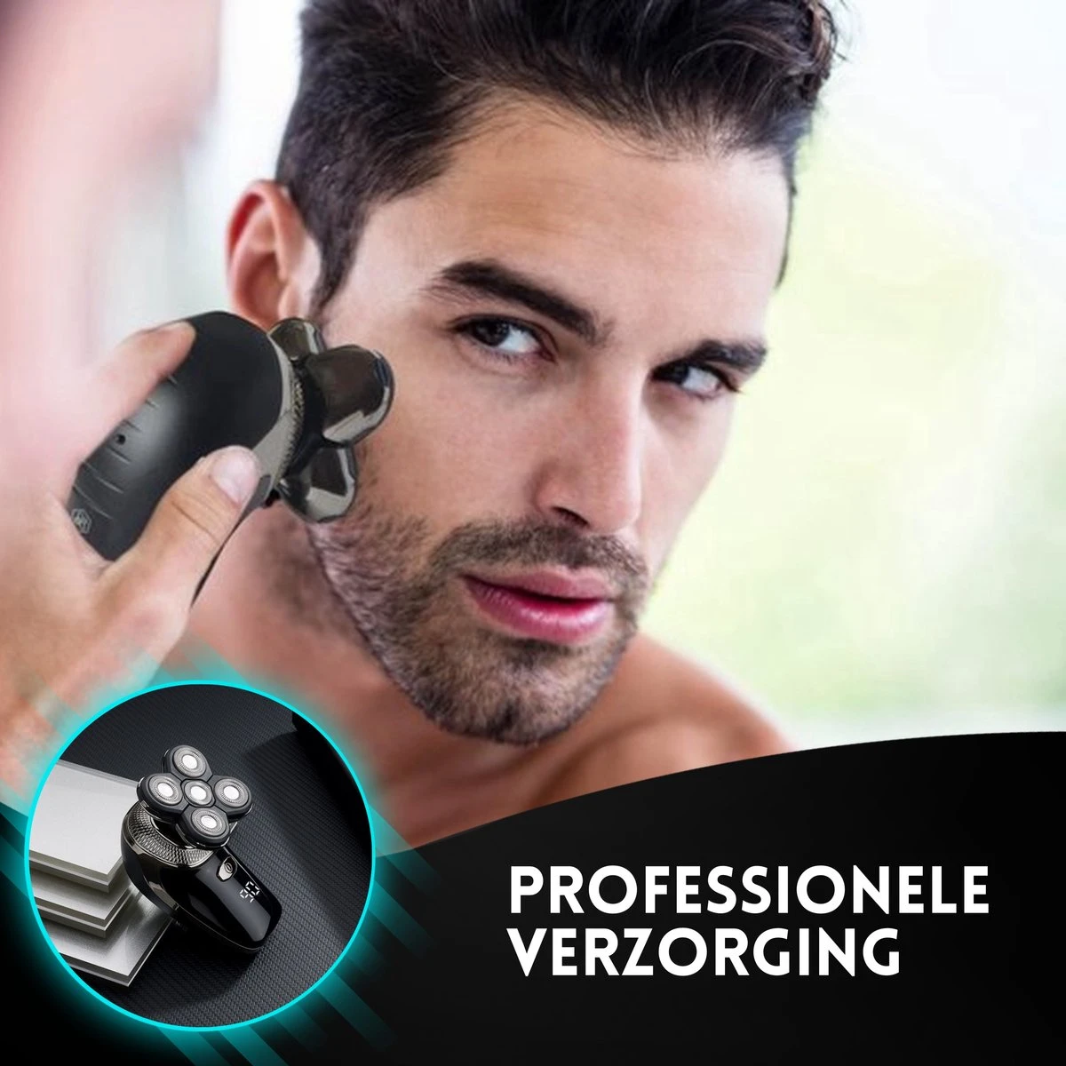 Beeperfect® 5-in-1 Scheerapparaat Mannen - Trimmer - Draadloos Nat En Droog Scheren - 5 Opzetstukken - Afbeelding 10