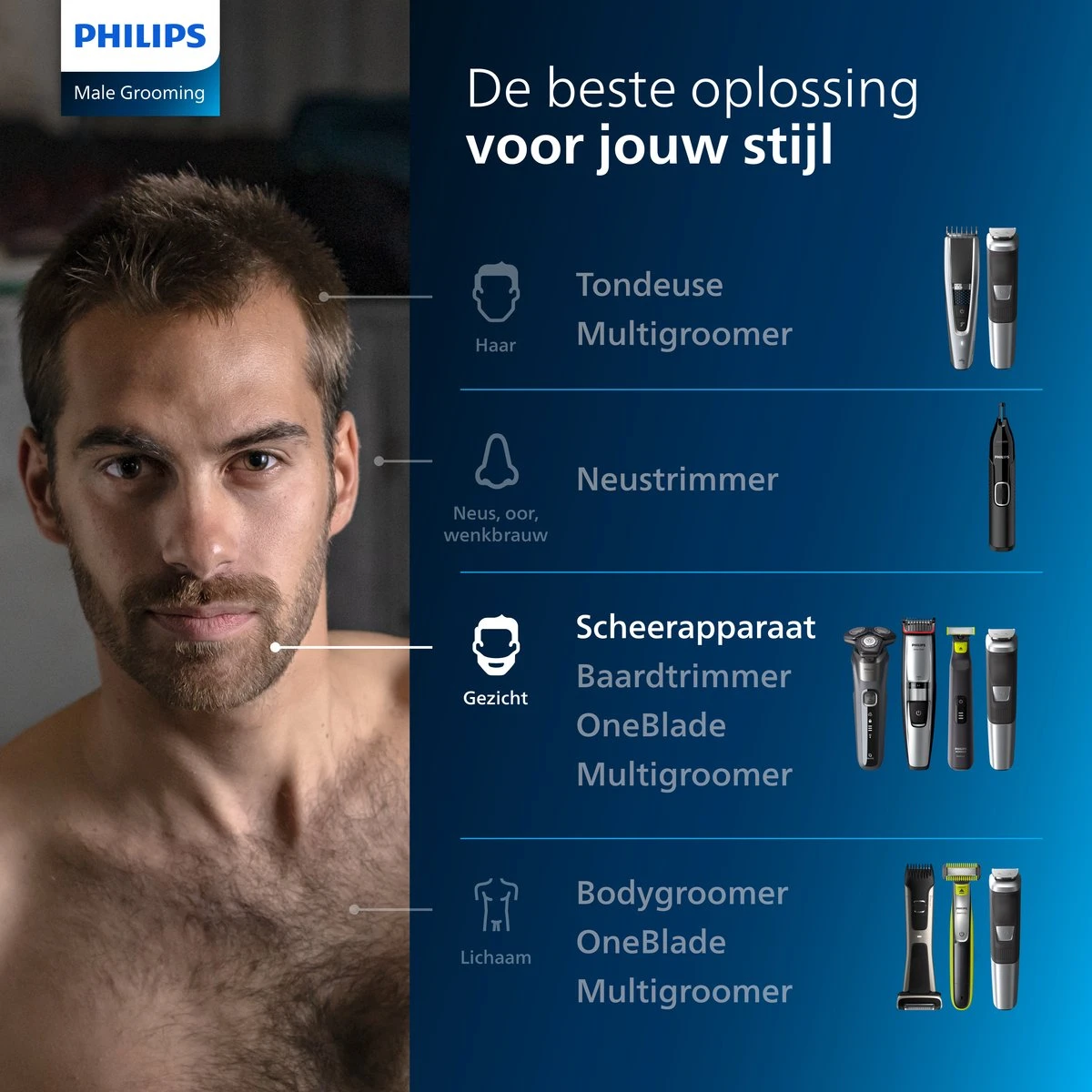 Philips Shaver Series 5000 S5584/57 - Wet & Dry - Scheerapparaat Incl. Bodygroomer - Afbeelding 10