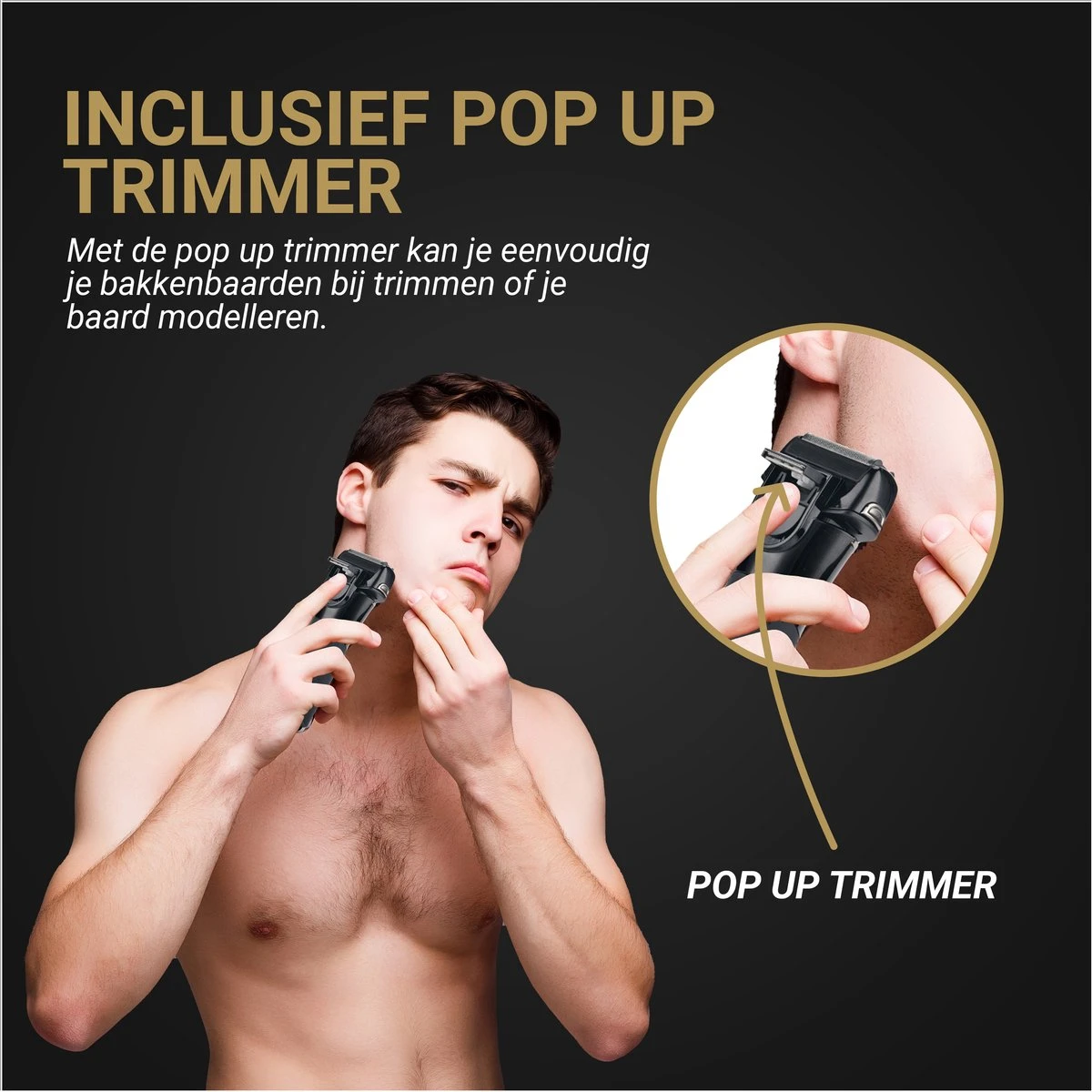 Scheerapparaat Mannen - Waterdicht - Meerdere Standen - Met Ingebouwde Precisietrimmer - Afbeelding 2