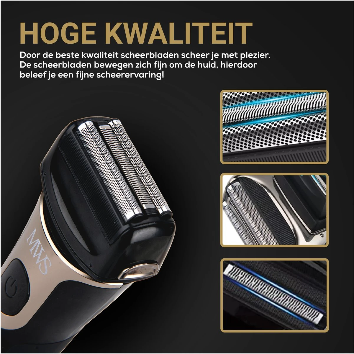 Scheerapparaat Mannen - Waterdicht - Meerdere Standen - Met Ingebouwde Precisietrimmer - Afbeelding 4