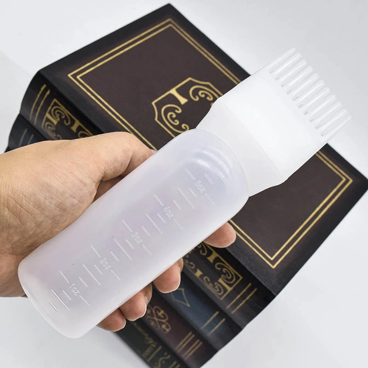 JO&RAE-Applicator Met Kam-Haarverf Fles-Olie Applicator Met Kam-kleur Wit - Afbeelding 2