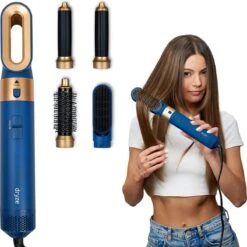 Dryze Airstyler Vinca Blue Edition - Krultang - Föhn - Airwrap - Föhnborstel En Stijltang In 1