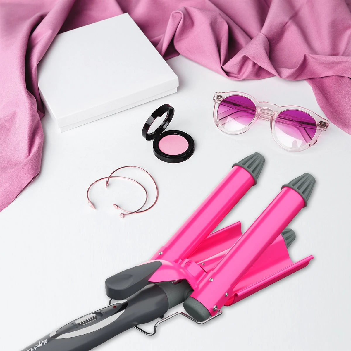 Swanliss Krultang 25mm - Met Argan Olie En Handschoen - Golvenkrultang – Golf Wave Krultang - Beach Waves - Afbeelding 3