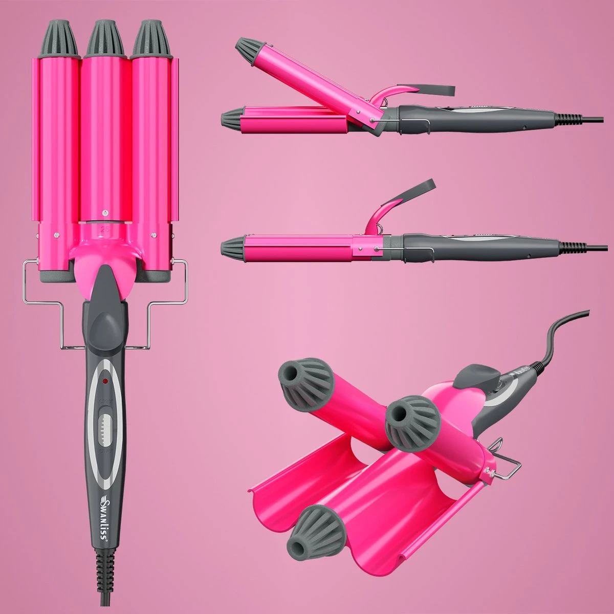 Swanliss Krultang 25mm - Met Argan Olie En Handschoen - Golvenkrultang – Golf Wave Krultang - Beach Waves - Afbeelding 7