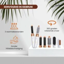 Livaliora 5-in-1 Föhnborstel - Multistyler - Lang/Kort/Stijl/Krullen - 1000W - Wit/Goud - Nieuwste Versie 15 Livaliora 5-in-1 Föhnborstel - Multistyler - Lang/Kort/Stijl/Krullen - 1000W - Wit/Goud - Nieuwste Versie -BaByliss Verkoopwinkel 1200x1200 2977