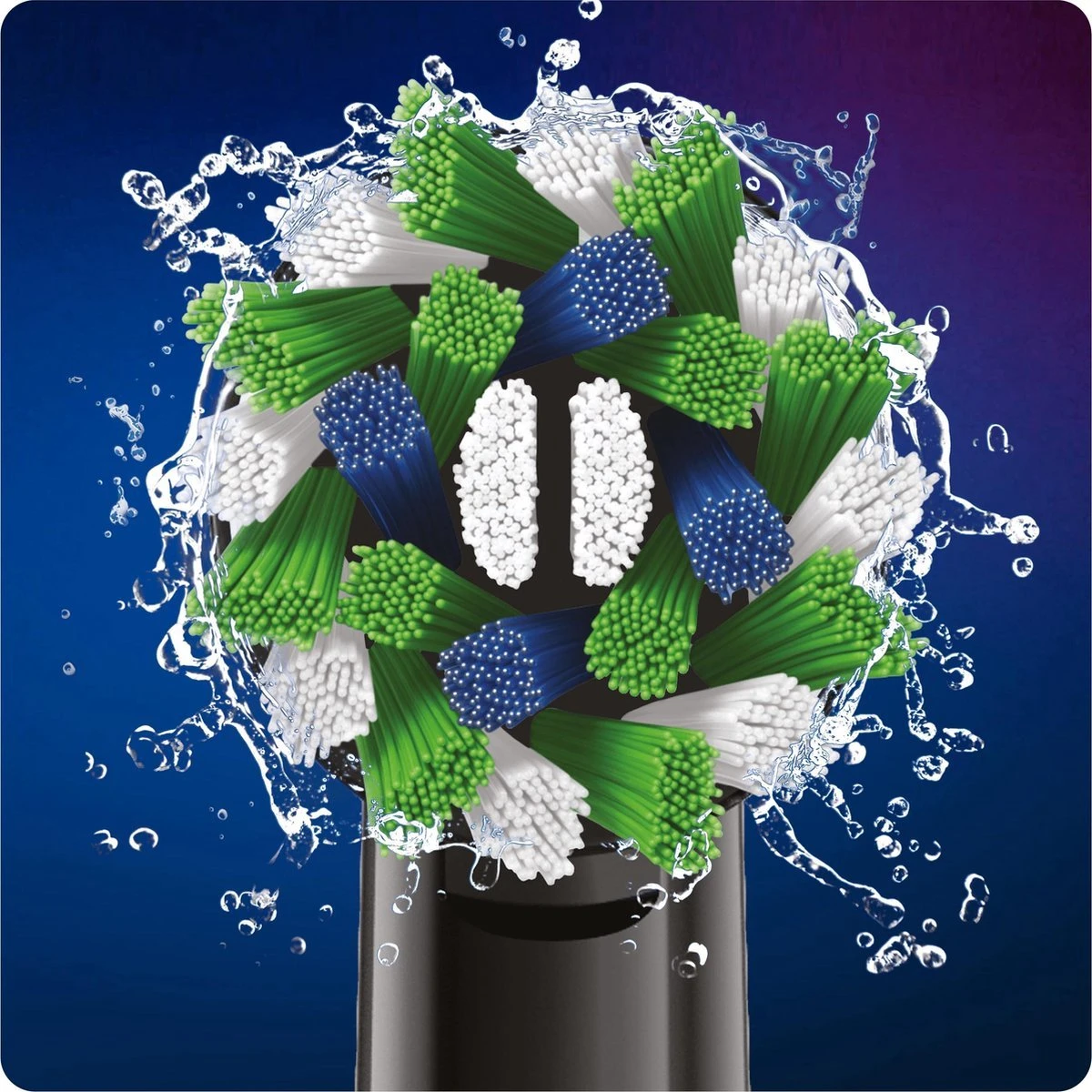 Oral-B CrossAction Opzetborstel Kleur Zwart, Verpakking Van 12 Stuks, Verpakking Van Brievenbusformaat - Afbeelding 4