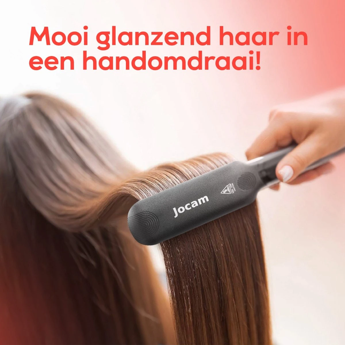 Jocam® Steampod - Professionele Stoom Stijltang - Krultang - Infrarood - Keramische Coating - Zwart - Afbeelding 3
