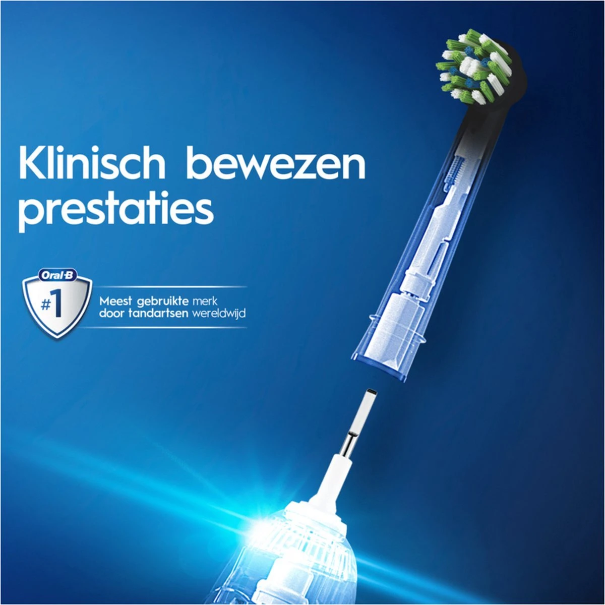Oral-B CrossAction Opzetborstel Kleur Zwart, Verpakking Van 12 Stuks, Verpakking Van Brievenbusformaat - Afbeelding 5