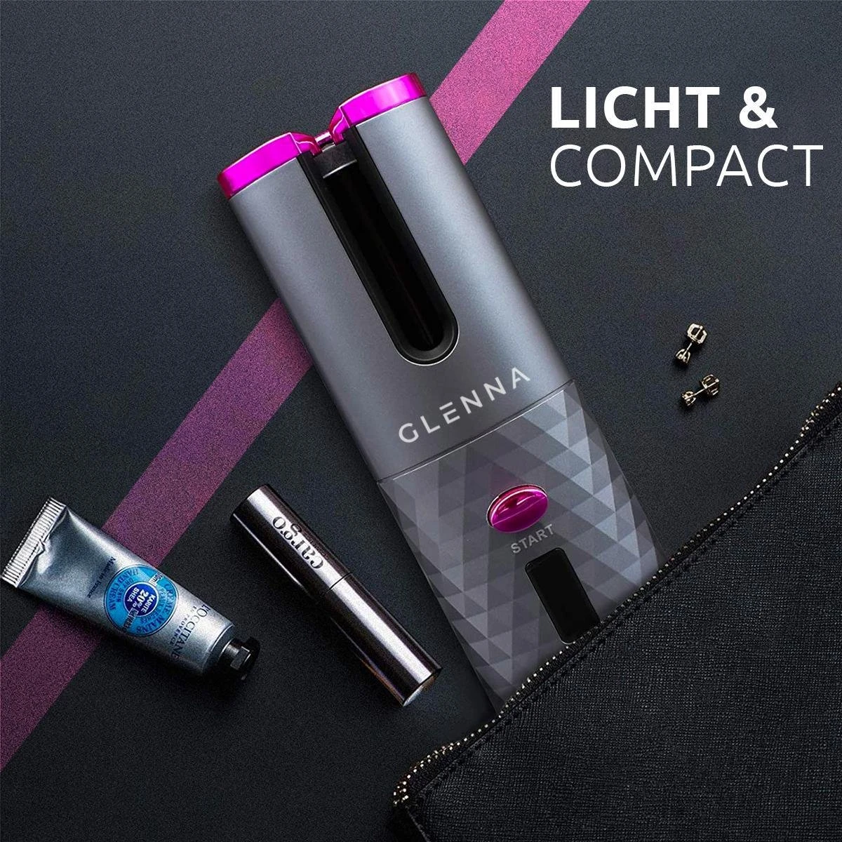 GLENNA® Automatische Krultang - Draadloos - Afbeelding 2