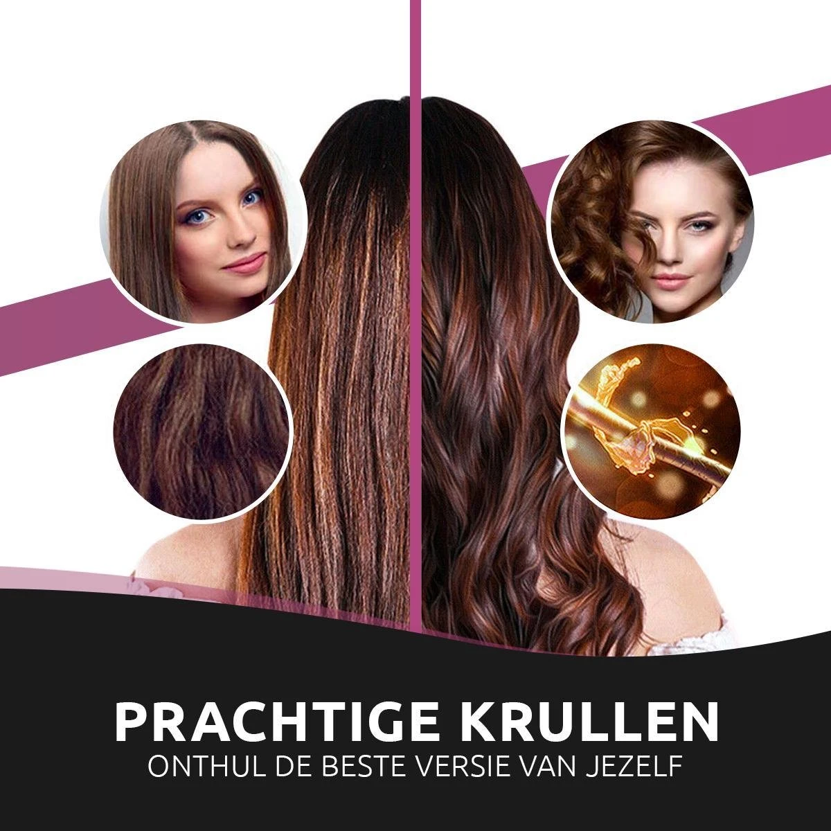 GLENNA® Automatische Krultang - Draadloos - Afbeelding 7