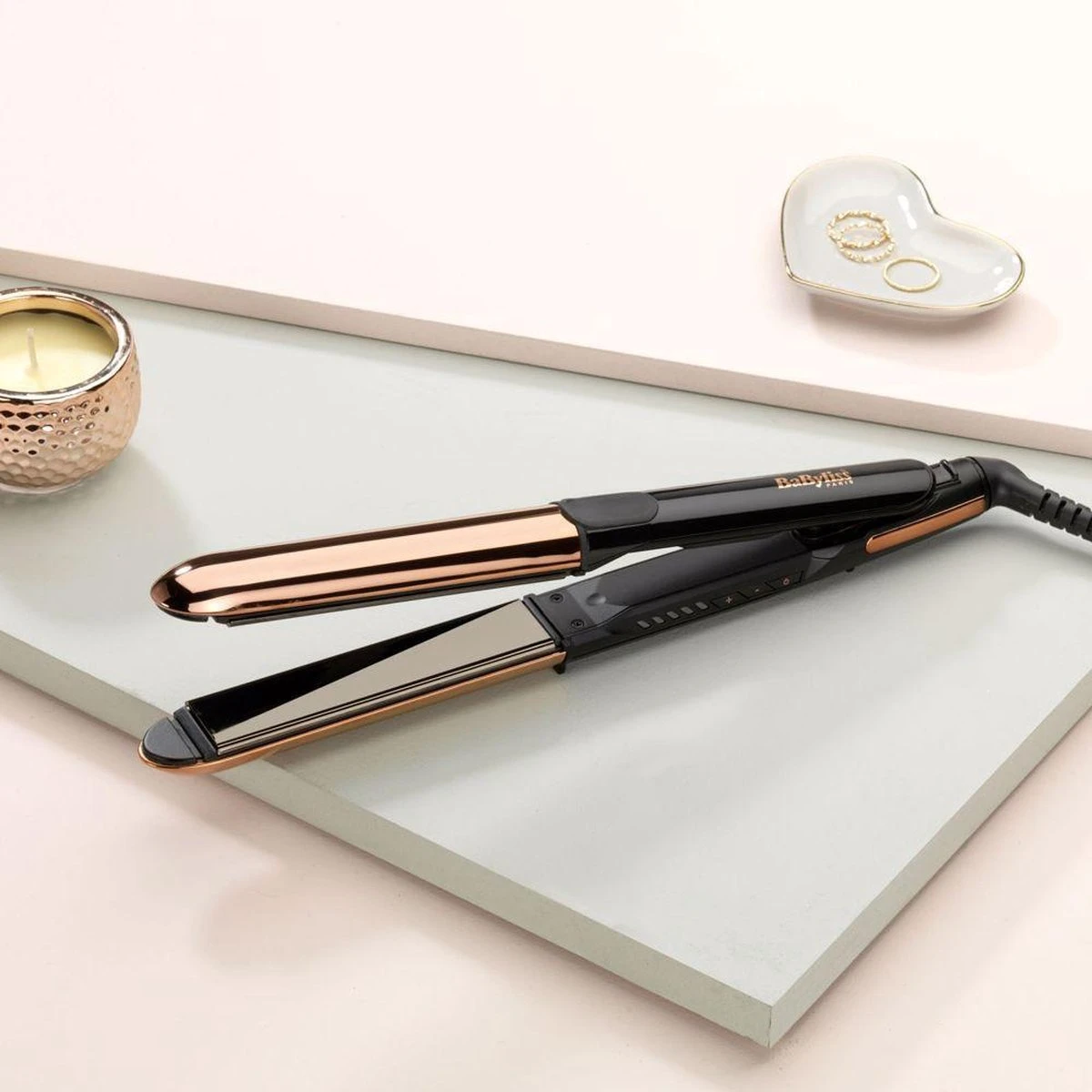 BaByliss Straight & Curl Brilliance Titanium Stijltang ST482E - 2 In 1 Krullen En Stijlen - Extra Lange Platen 28mm - Afbeelding 4