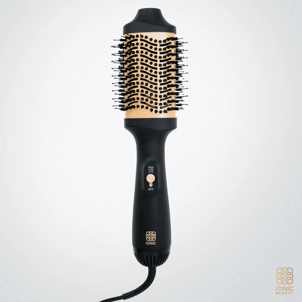 IONIC Beauty Volumax - Föhnborstel - Volume Borstel - 1000W - Zwart/Goud - Fris, Glanzend En Volumineus Haar In Enkele Minuten!