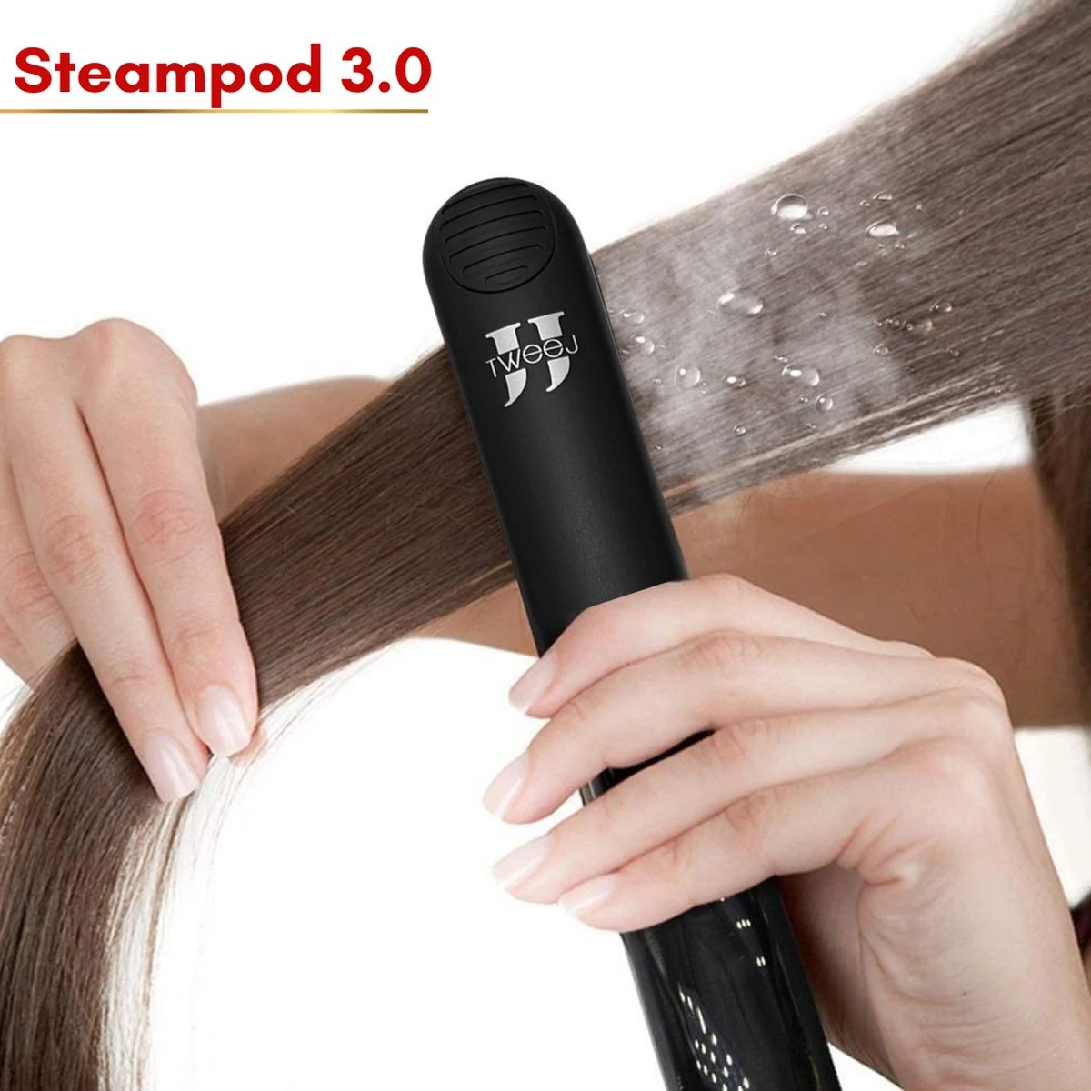 TweeJ Steampod 3.0 - Stoom Stijltang - Stijltang Krultang 2 In 1 - Stijltang - Krultang - Afbeelding 6