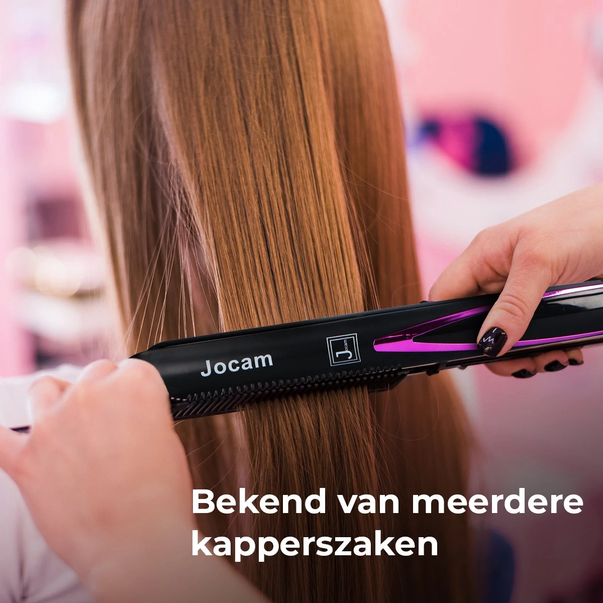 Jocam - Stijltang En Krultang - Keramische Coating - Automatische Temperatuur - Zwart - Afbeelding 3