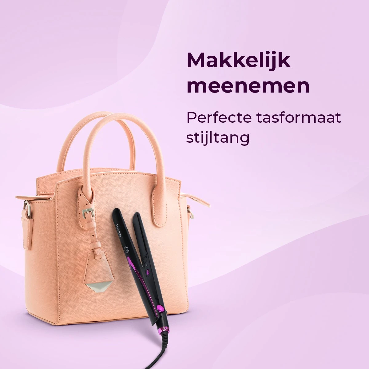 Jocam - Stijltang En Krultang - Keramische Coating - Automatische Temperatuur - Zwart - Afbeelding 4