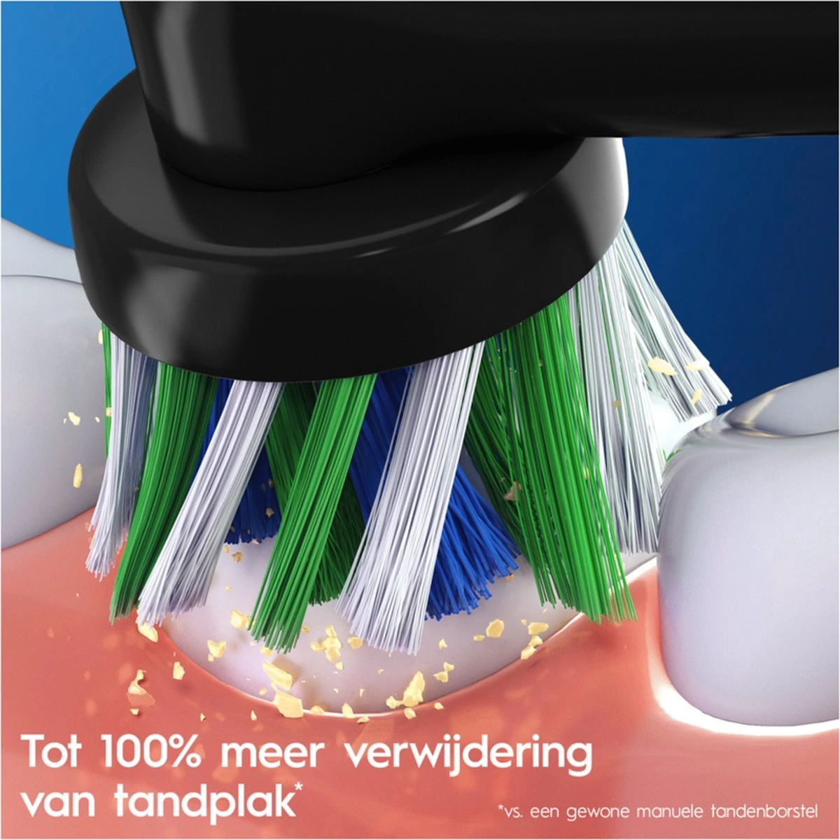 Oral-B CrossAction Opzetborstel Kleur Zwart, Verpakking Van 12 Stuks, Verpakking Van Brievenbusformaat - Afbeelding 7