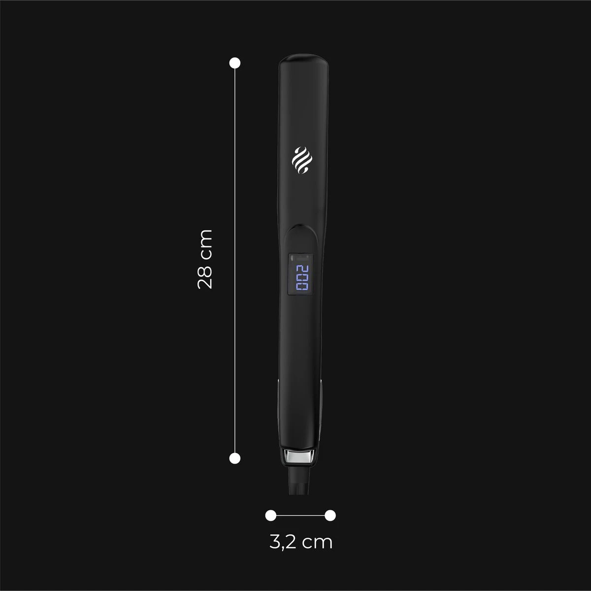 Ace & Taylor TS121 Titanium Stijltang - Zwart - Afbeelding 6