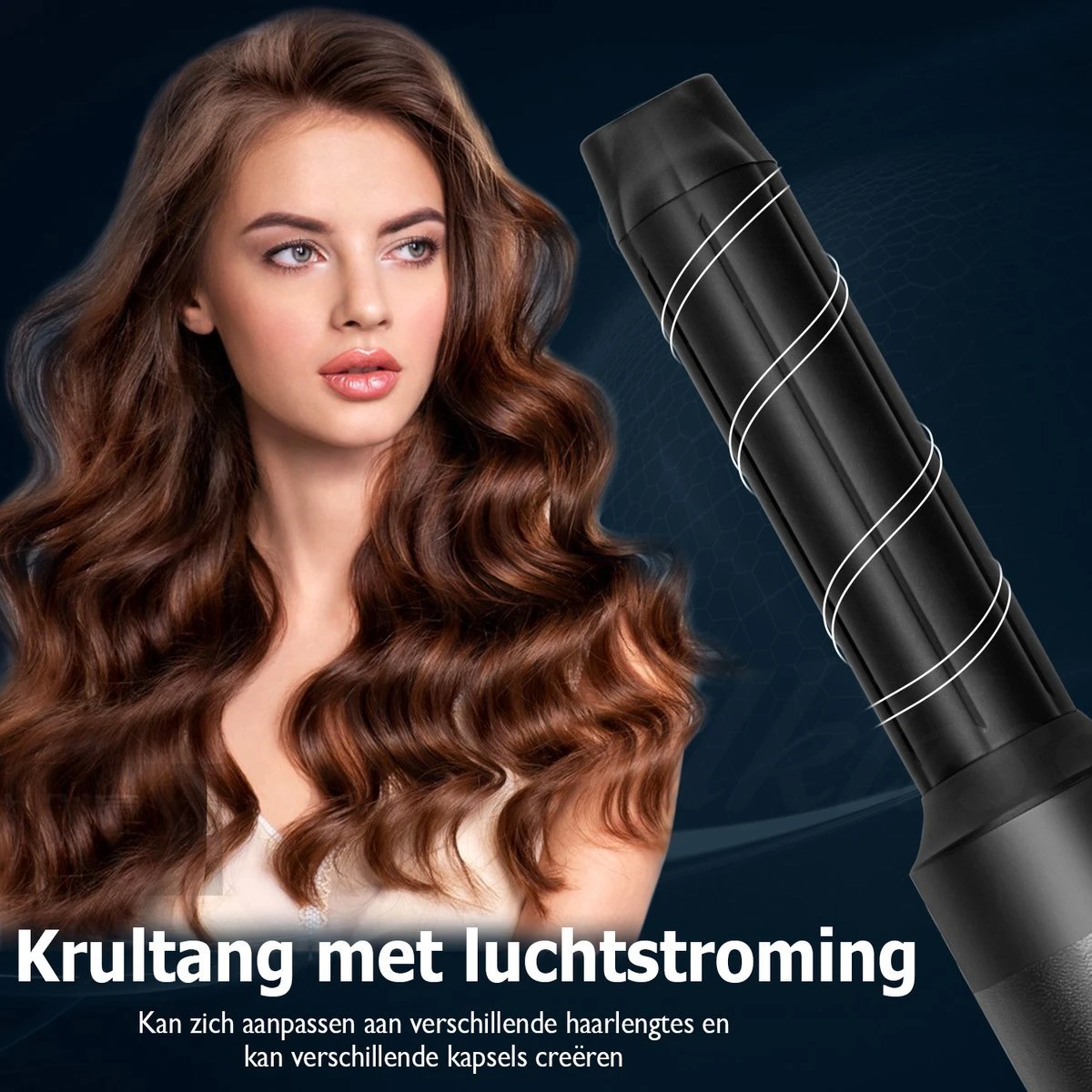Trendosa Airwrap Set -Airstyler-7 In1- Föhnborstel- Stijlborstel- Inclusief Hitte Handschoen En Haarclips - Afbeelding 4