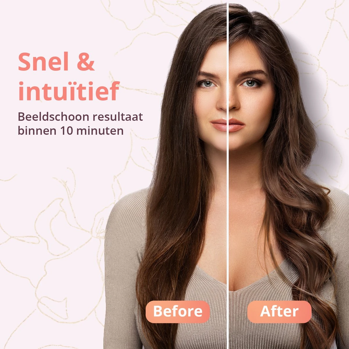 QLAY Airwrap 5 In 1 Set - Vernieuwde Motor - Airwrap Krultang - 2023 Edition - Afbeelding 4