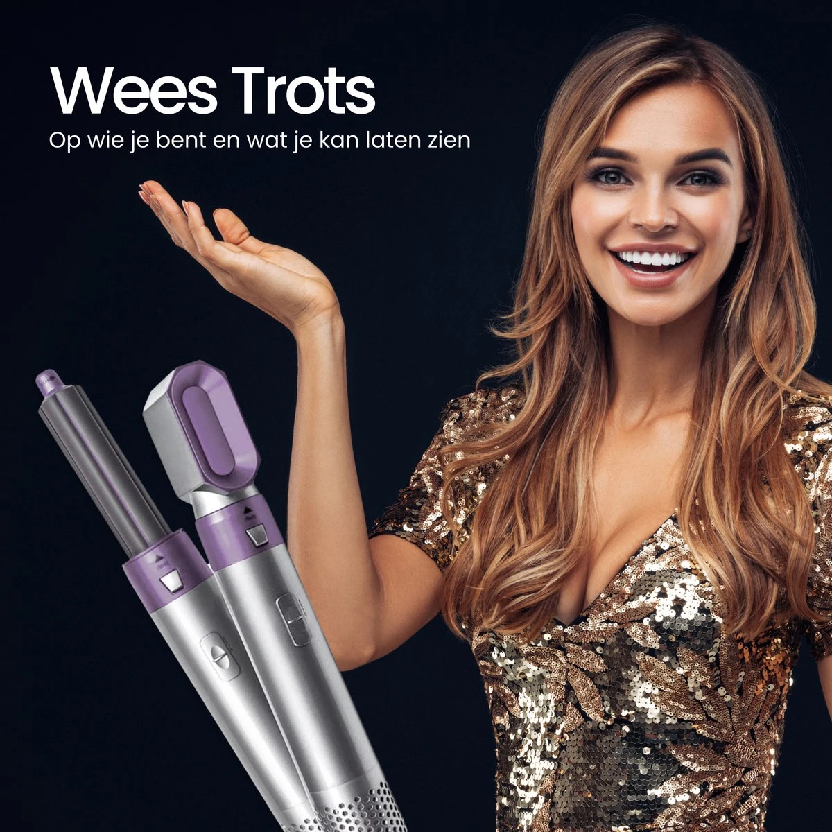 Merkloos Airwrap 5 In 1 Multistyler - Krultang - Multi Styler - Stijltang - Automatische - Föhnborstel - Roterend - Inclusief 5 Opzetstukken 6 Merkloos Airwrap 5 In 1 Multistyler - Krultang - Multi Styler - Stijltang - Automatische - Föhnborstel - Roterend - Inclusief 5 Opzetstukken - Afbeelding 4