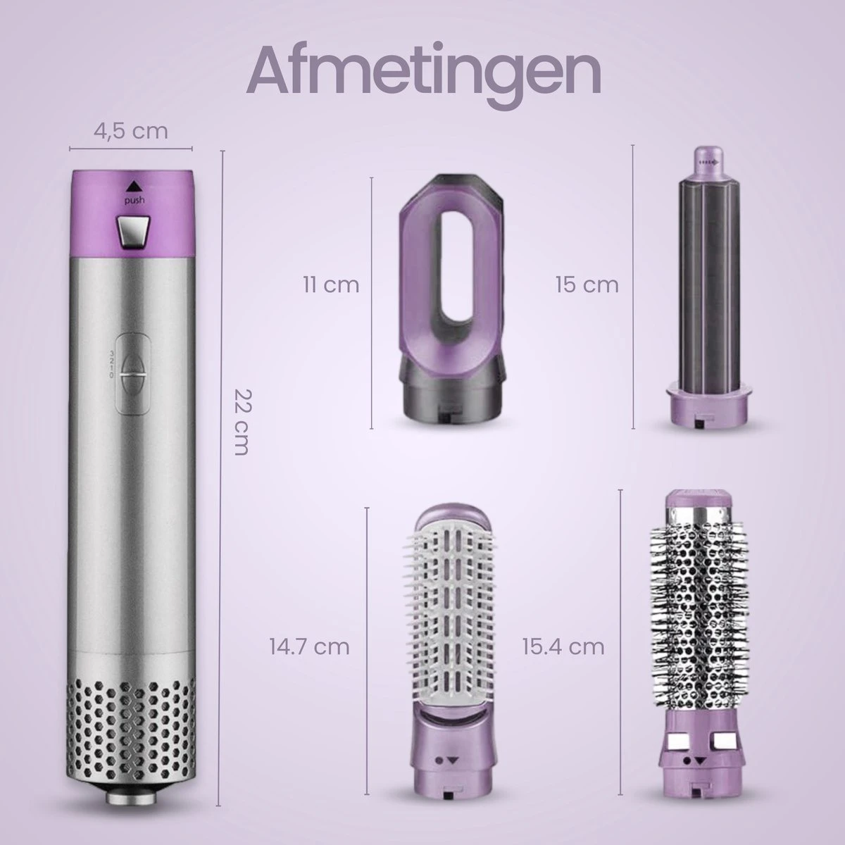 Merkloos Airwrap 5 In 1 Multistyler - Krultang - Multi Styler - Stijltang - Automatische - Föhnborstel - Roterend - Inclusief 5 Opzetstukken 7 Merkloos Airwrap 5 In 1 Multistyler - Krultang - Multi Styler - Stijltang - Automatische - Föhnborstel - Roterend - Inclusief 5 Opzetstukken - Afbeelding 5
